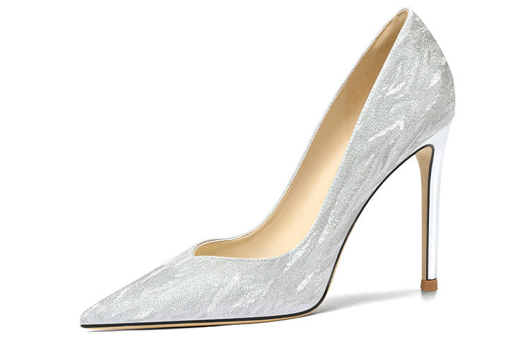 Lily Wei Romantic Galaxy Pu Slim Heel Versatile High Heels Women's