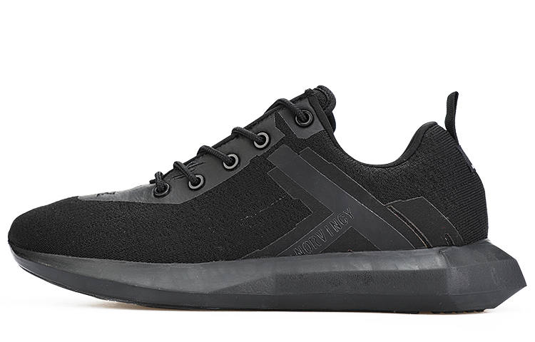 NORVINCY Fabric Abrasion Resistant Slip Resistant Low top Running Shoes Unisex Black