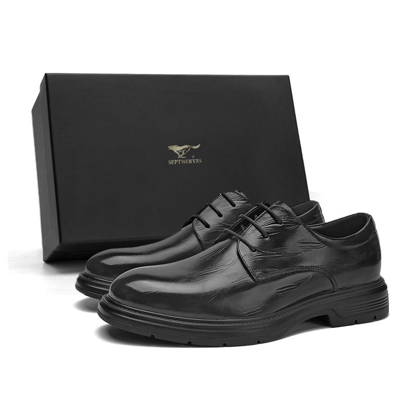 SEPTWOLVES Dress Shoes Men's Low Top Black