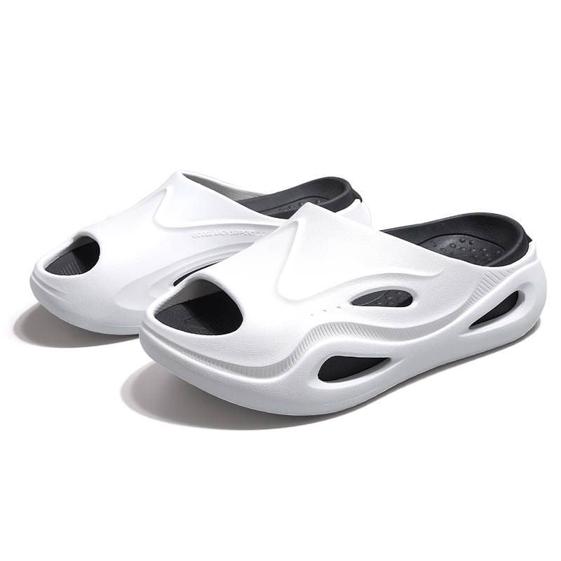 GOUGE Slide Slippers Unisex White Whale Cloud Drag