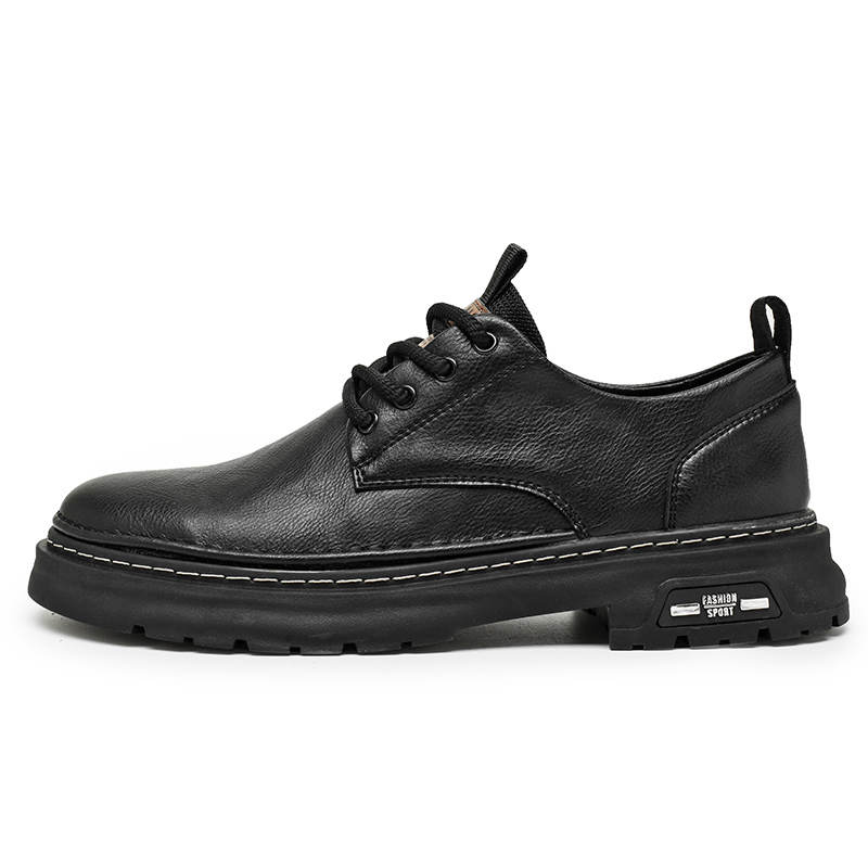 Laoks Casual Shoes Men's Low Top Black/Khaki/Dark Brown