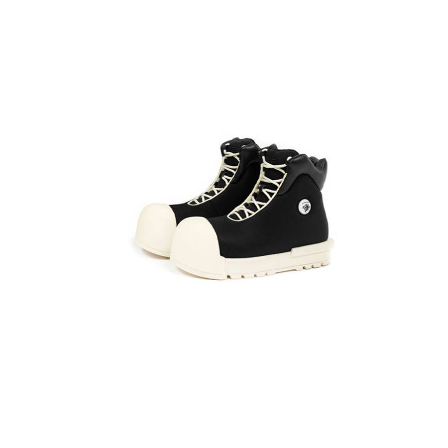 FREE WORLD ORDER Mesh Ankle Boots Unisex Black White