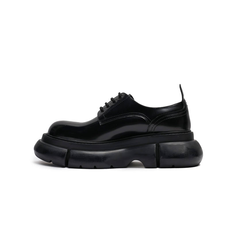Viplander Top Grain Cow Leather Casual Shoes Men's Black