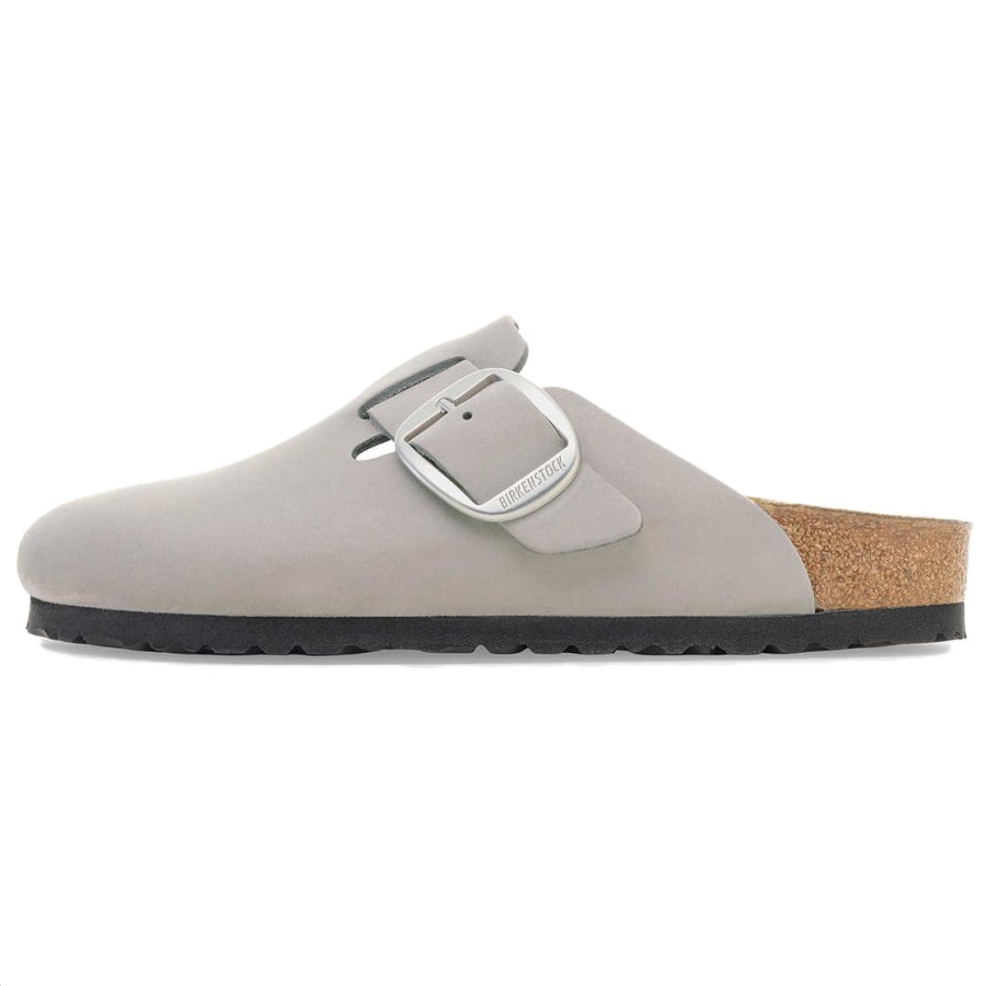 Birkenstock Boston Abrasion Resistant Closed Toe Slippers Women's Lime Gray