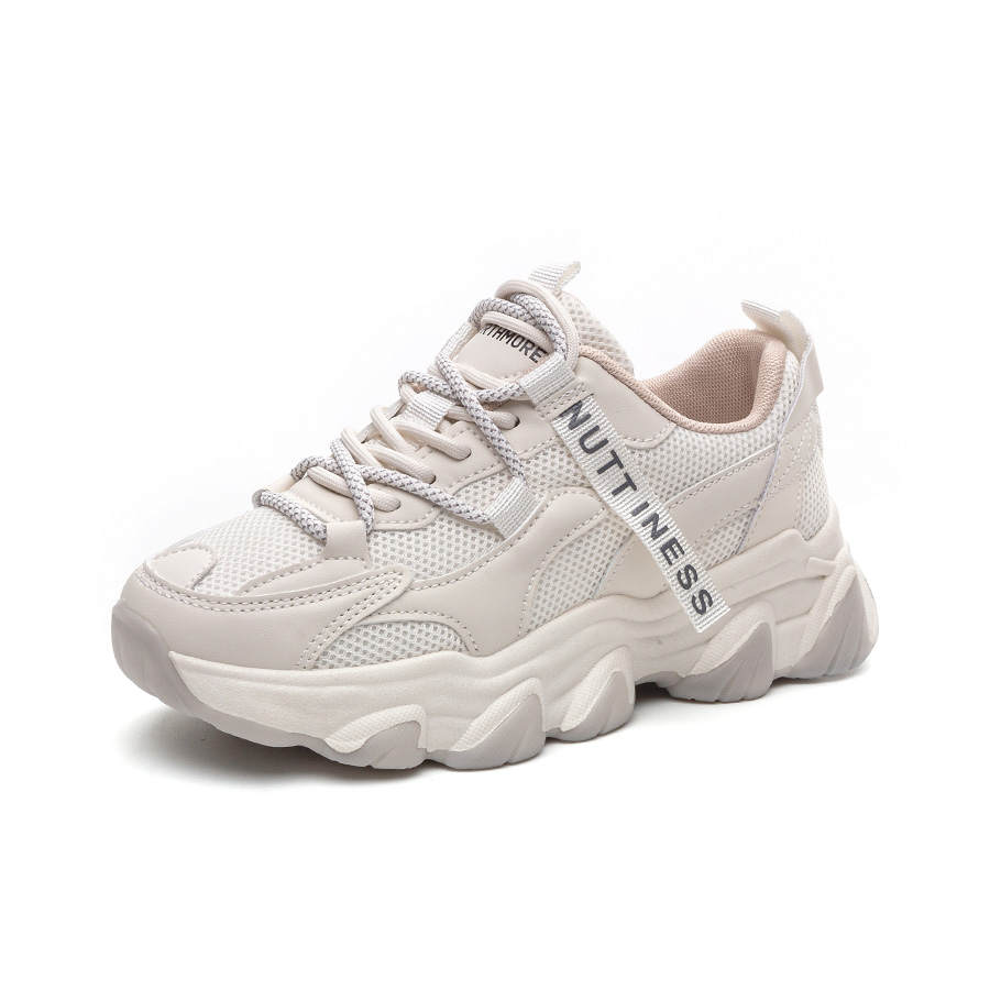 NORTHMORE Mesh, Leather Height Increasing Lightweight Breathable Chunky Sneakers Women's