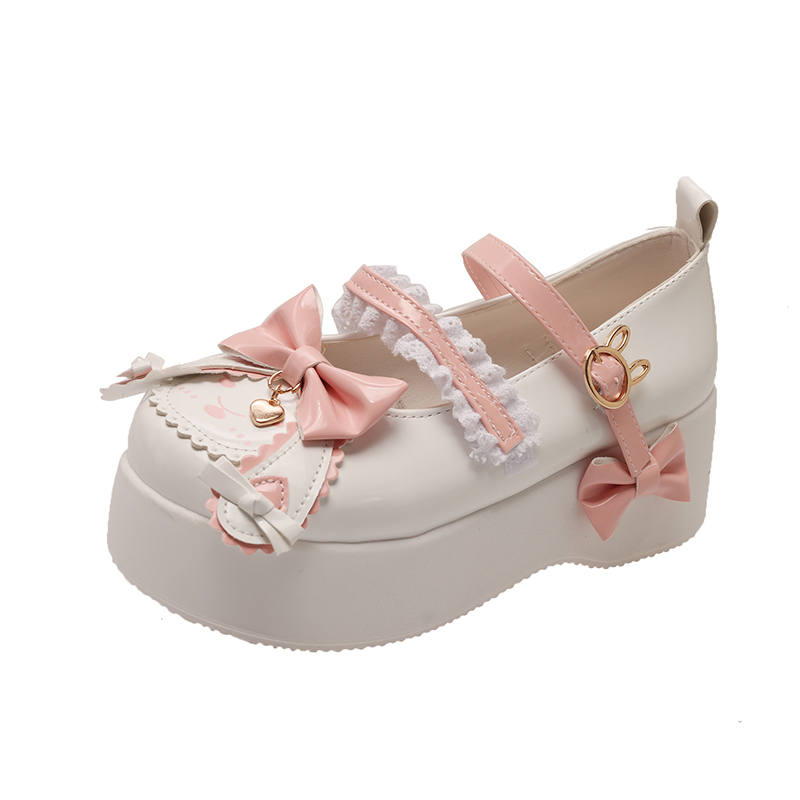 CPXO Synthetic Leather Platform Mary Jane Shoes Women's