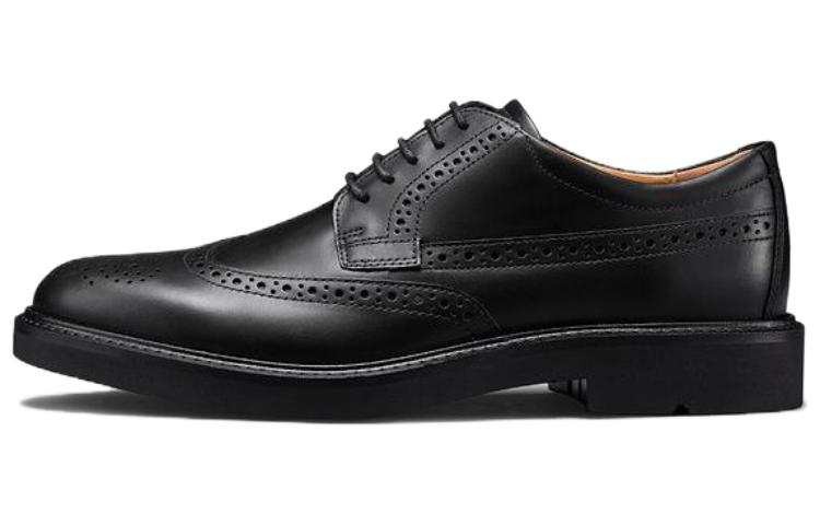 Ecco Urban London Collection Top Grain Cow Leather Dress Shoes Men's Black