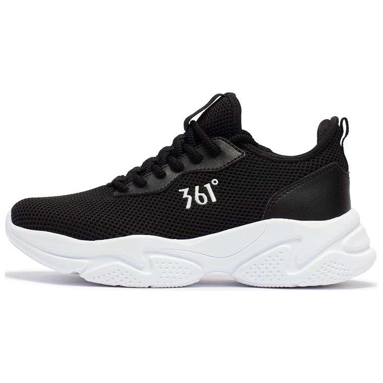 361° Abrasion Resistant Breathable Low top Casual Shoes Women's Black White