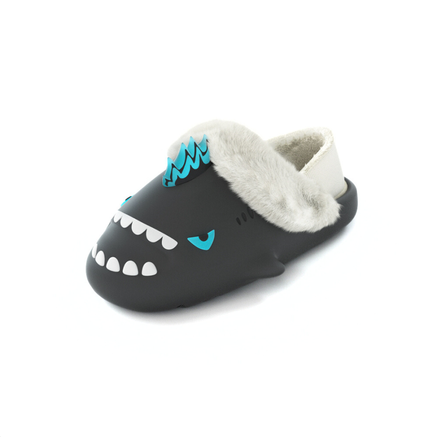 HelloSlippers Shark Winter Sharkicks Winter Nuclear Monster, Closed Toe Slippers With Heel Unisex