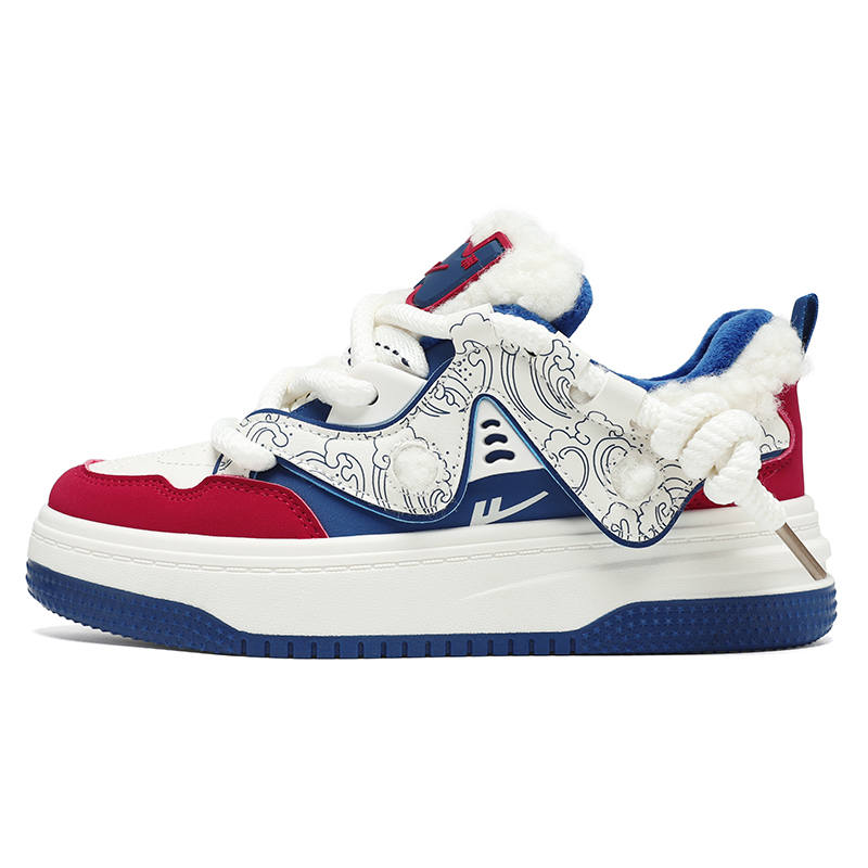 Warrior Year Of The Snake Limited, Fall Winter Puffy Shoes, Fashion Trend Versatile Fleece Lined