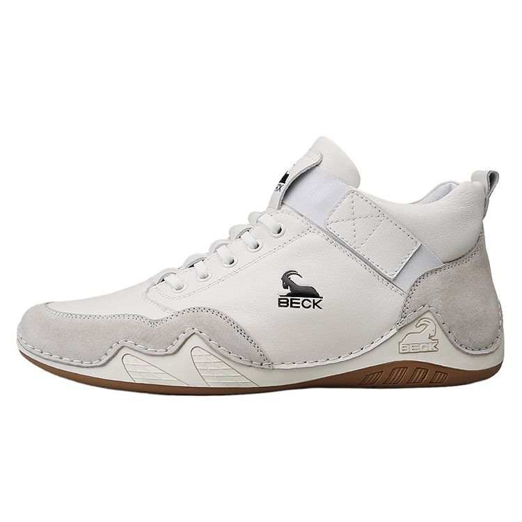 BECK Top Grain Cow Leather Slip Resistant Abrasion Resistant Mid top Casual Shoes Men's