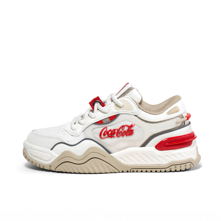 Coca-Cola Coca Cola Slip Resistant Abrasion Resistant Low top Skateboard Shoes Unisex