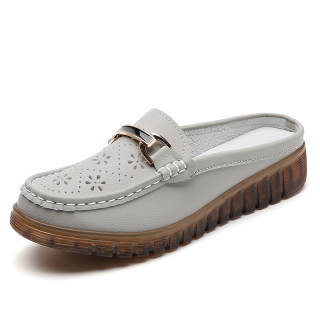 Reivantix Reivanti Slip Resistant Closed Toe Slippers Women's Gray
