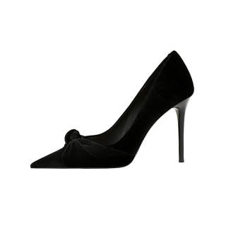 BIGTREE Suede Slim Heel High Heels Women's