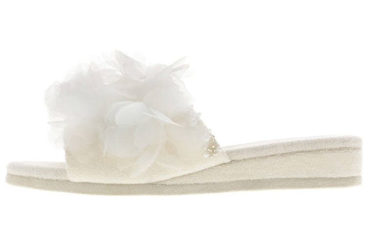 RANDA Slide Slippers Women's Ivory White/pink/gray