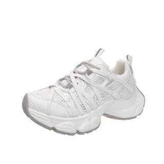 SHUAIPAOYANG Microfiber Leather Slip Resistant Slip Resistant Low top Chunky Sneakers Women's