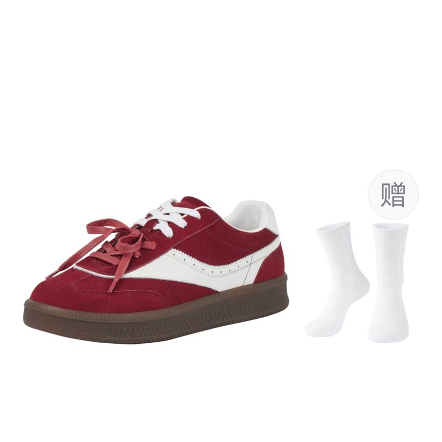 GXG Low top Skateboard Shoes Men's Red/White