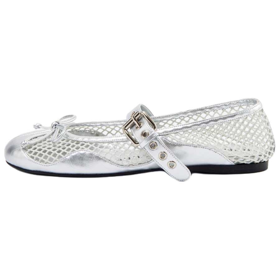 RUNTOTHEFUTURE Mary Jane Shoes Women's Silver