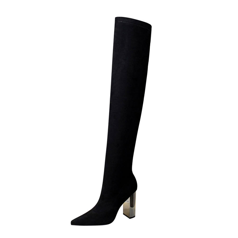 QITUMAUL Over the knee Boots 9.5cm Women's Black