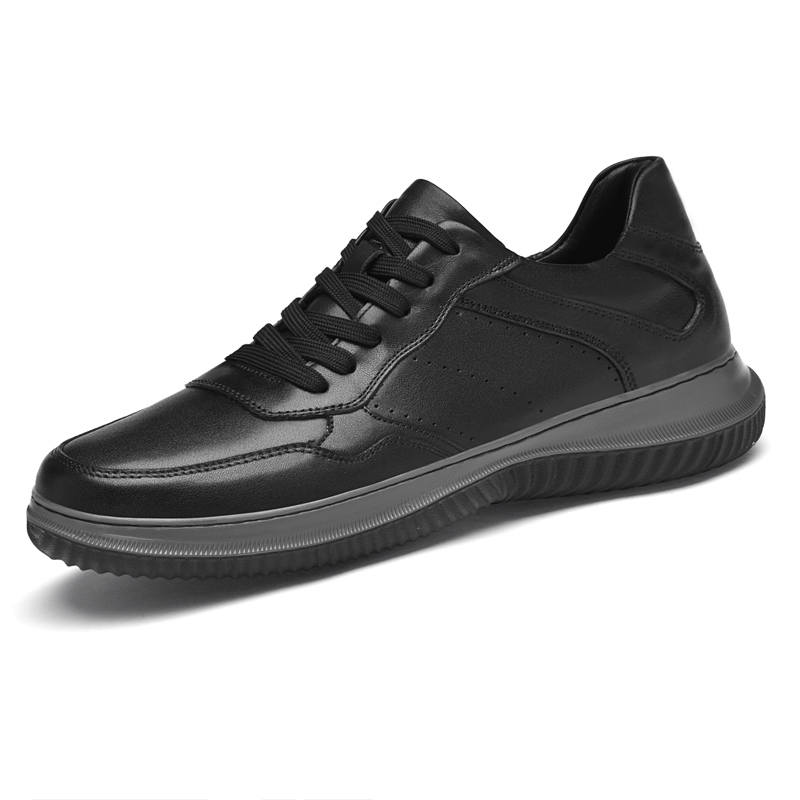 YALU Top Grain Cow Leather Low top Casual Shoes Men's