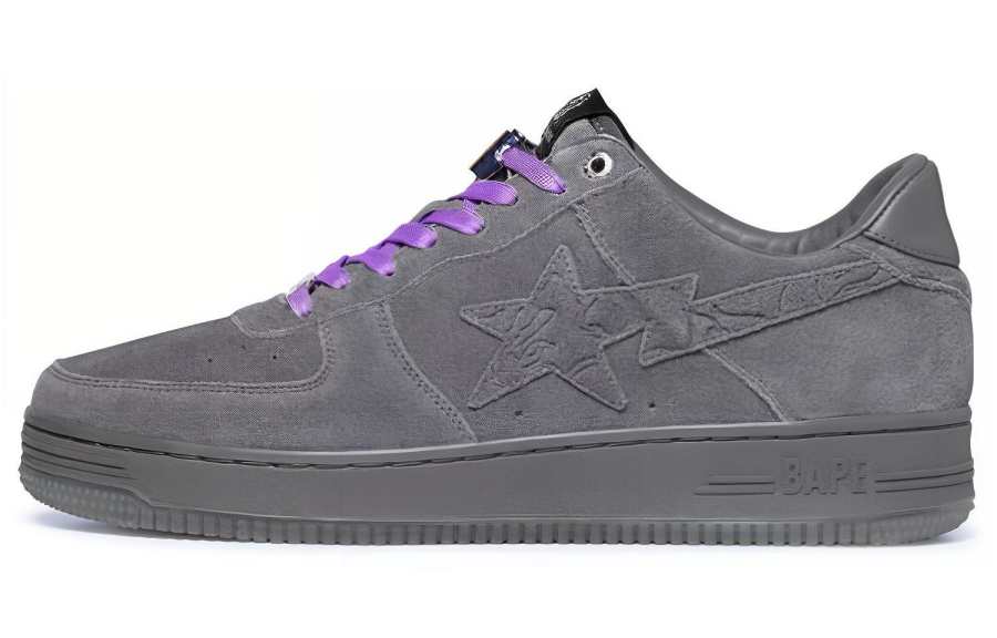 A BATHING APE BAPE BLACK Label Bape Sta Grey