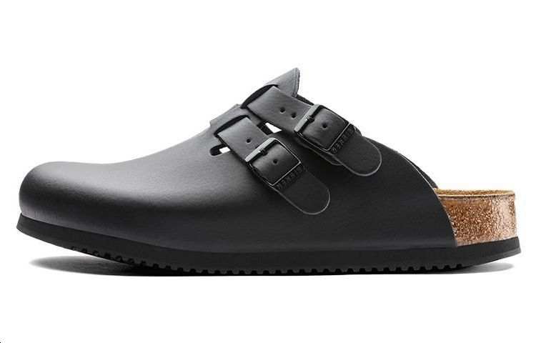 Birkenstock Kay Collection Leather Stylish Sandal Unisex Black Narrow