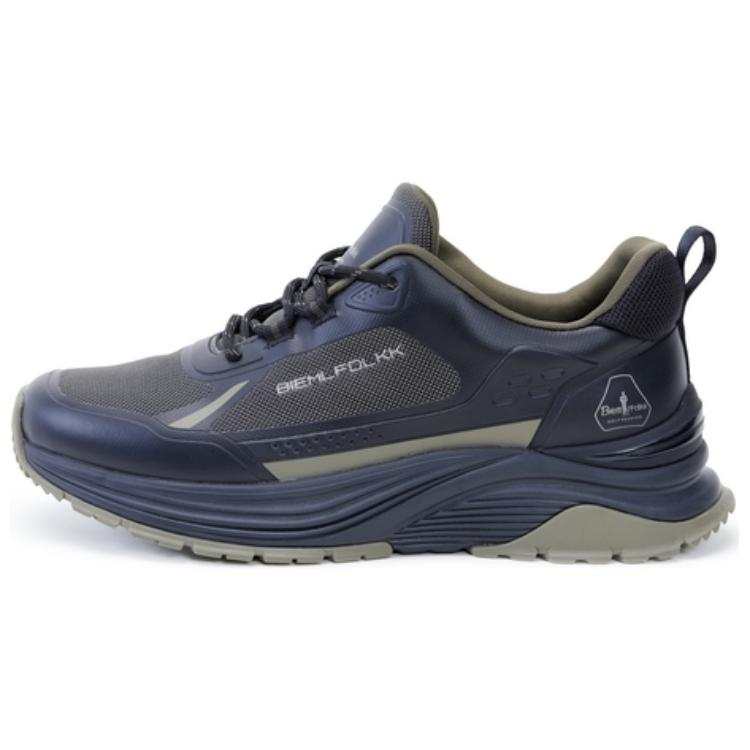 BIYINLEIFEN Pu Low top Casual Shoes Men's Army Green