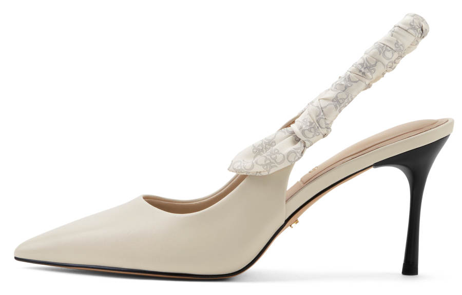 CHARLES&KEITH Small Ck One Strap Sandals 8.2cm Women's Chalk White/Black