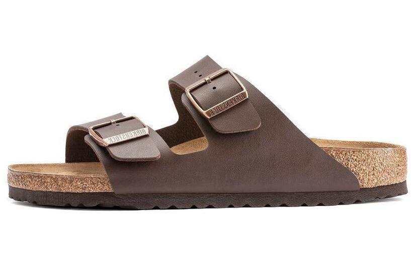Birkenstock Slide Slippers Unisex Dark Brown Narrow
