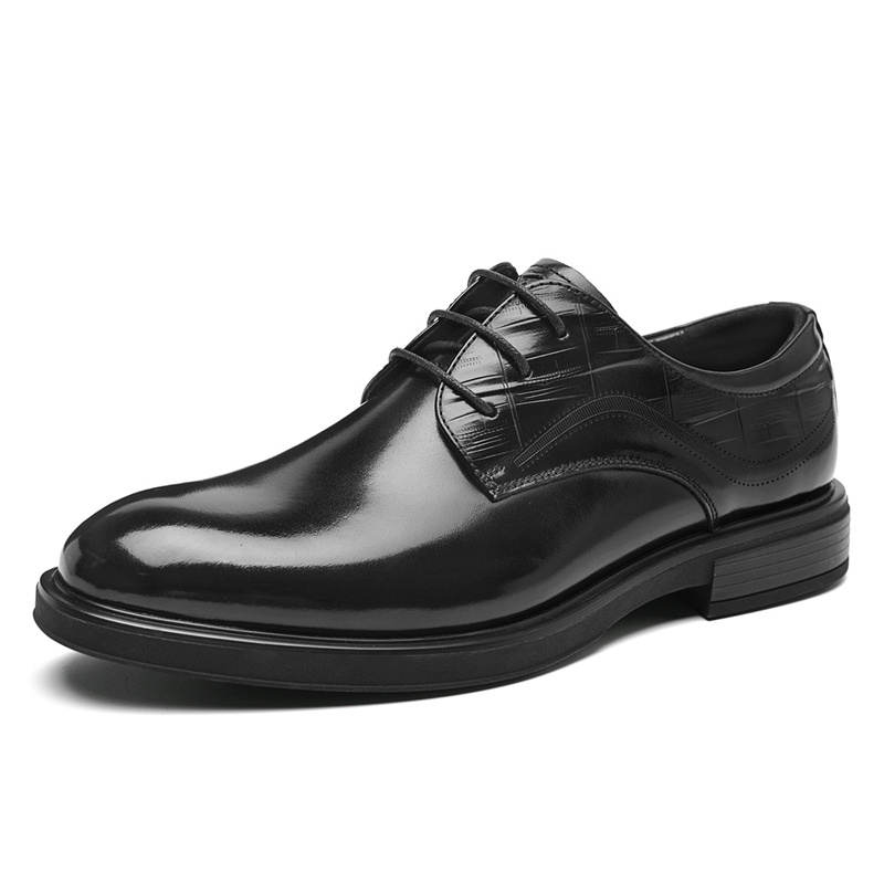 SEPTWOLVES Top Grain Cow Leather Dress Shoes Men's Black