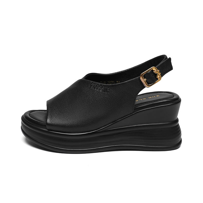 ZHR Cow Leather One Strap Sandals Women's