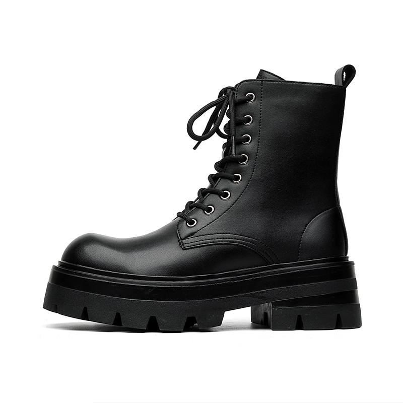 DUNNU DUNNU Combat Boots Men's Black