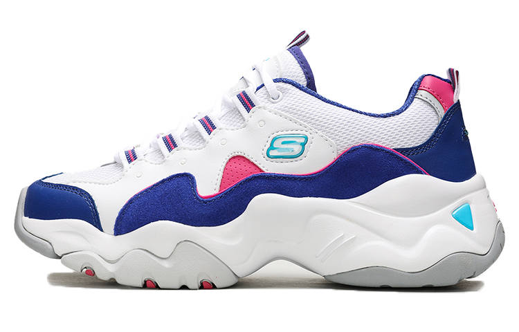 Skechers D'Lites 3.0 Zenway Low Top Sneakers White/Blue Women's