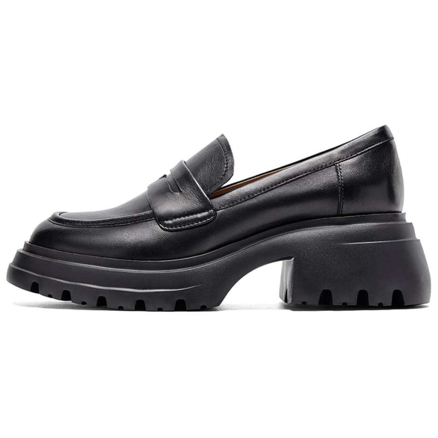 NINE WEST Sheepskin Loafers 6.5cm Women's