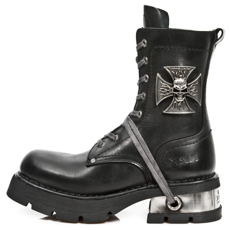 NEW ROCK NEW ROCK Combat Boots Unisex Black