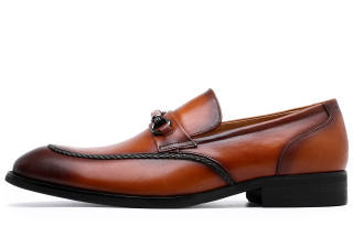 Desai Top Grain Cow Leather Dress Shoes Men's Brown