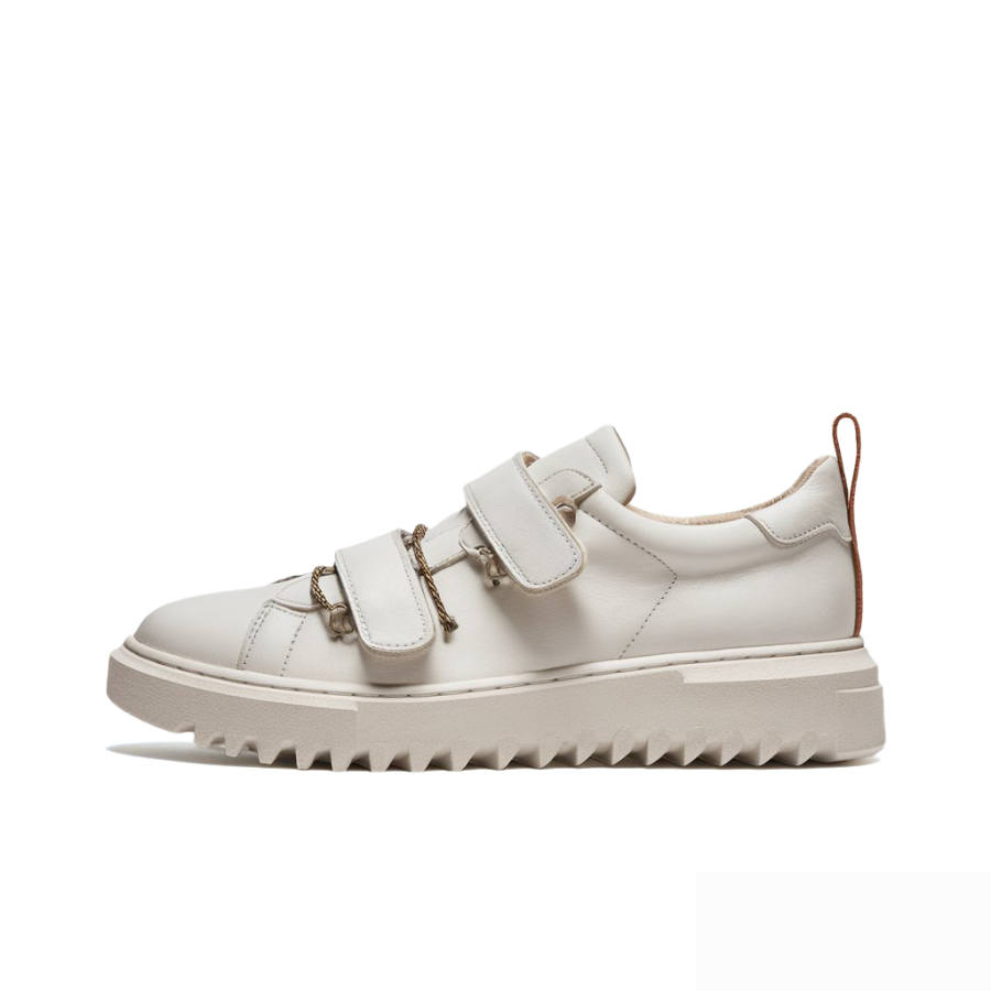 WHITE SANDS Microfiber Leather Low top Casual Shoes Men's White