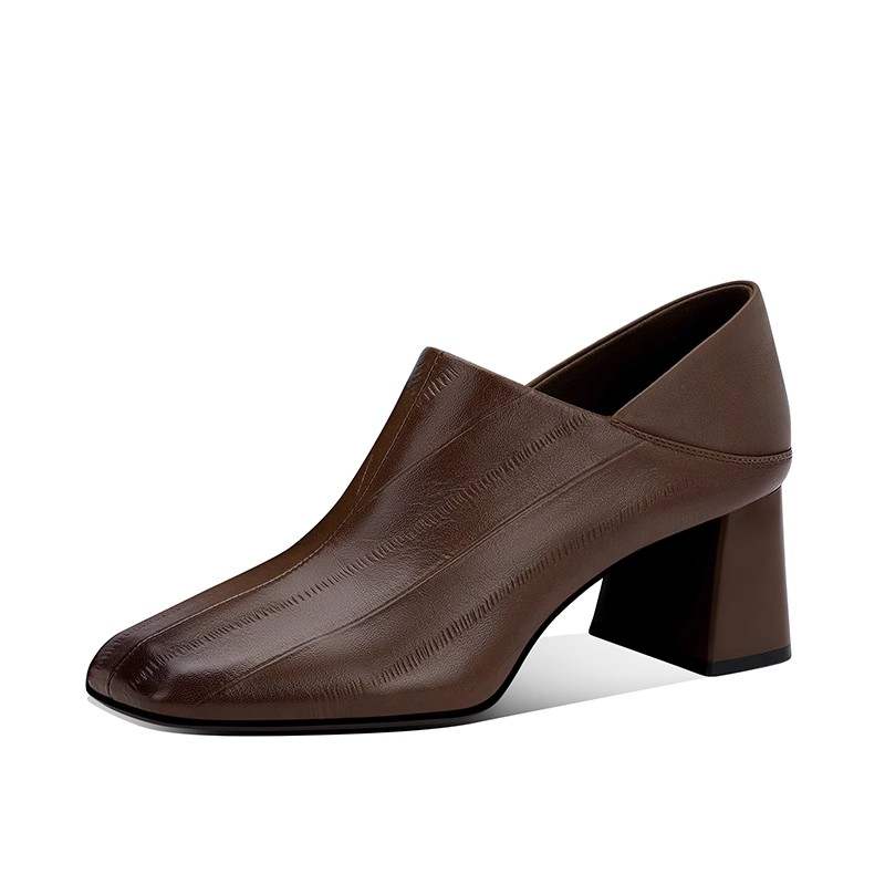 JESSICA SOPHIA Cow Leather Ankle Boots 5.5cm Women's