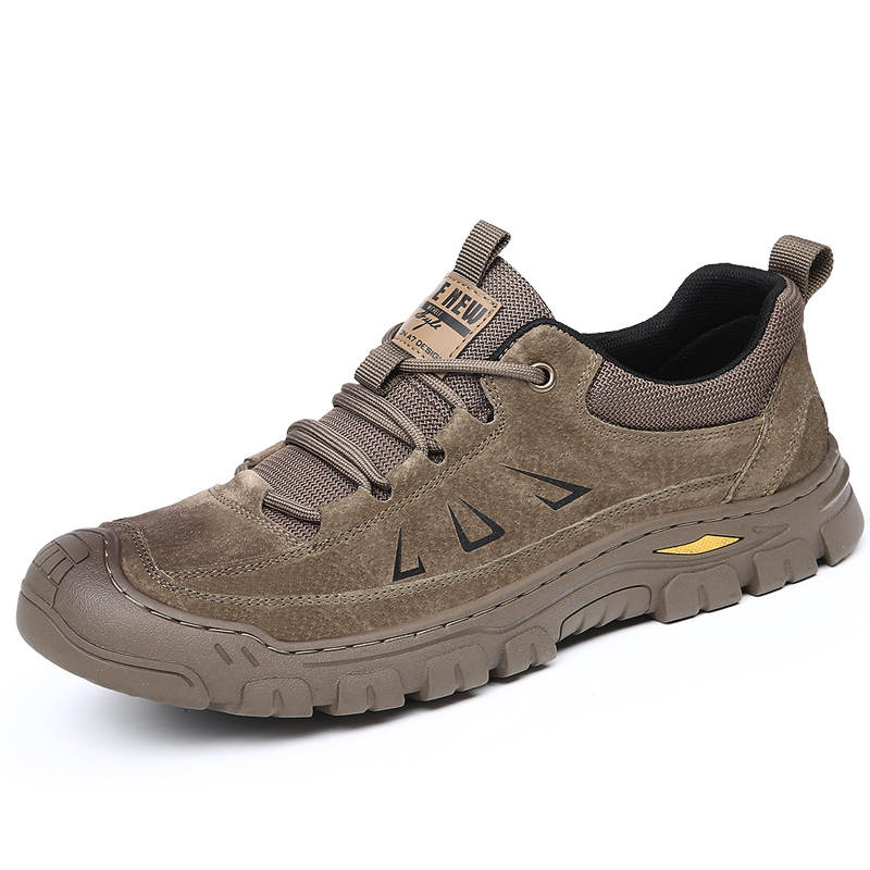 KACHILANG Cow Split Leather Low top Casual Shoes Men's