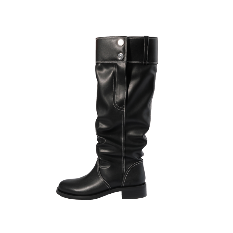 Lost In Echo Cow Leather Knee high Boots Women's