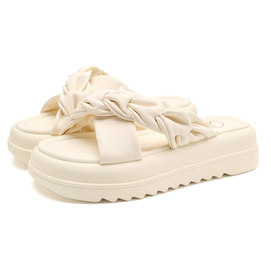 SAFIYA Slide Slippers Women's Beige/Black
