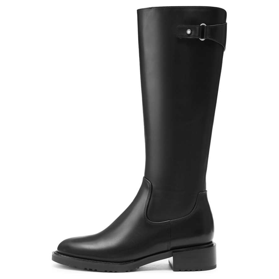 Joypeace Runway Ambiance Cow Leather Knee high Boots 4cm Women's
