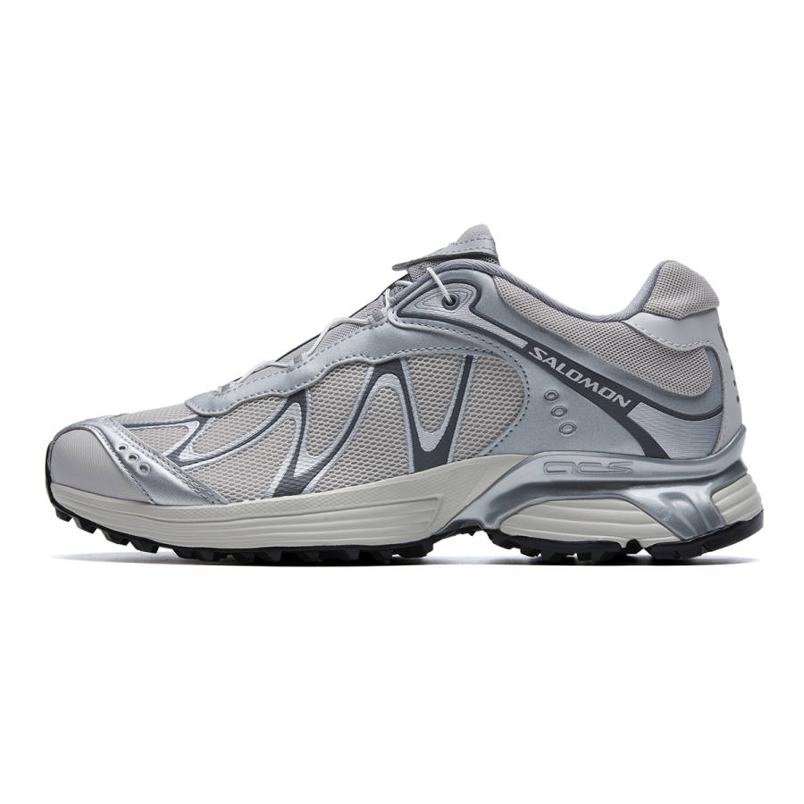 SALOMON XT WHISPER Fabric Breathable Low top Contagrip Trail Running Shoes Unisex Gray Silver