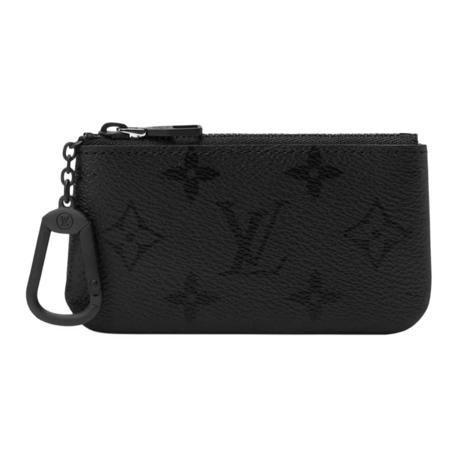 LOUIS VUITTON Key Pouch Monogram Midnight Coated Canvas Coin Purse Key Pouch Men's Black