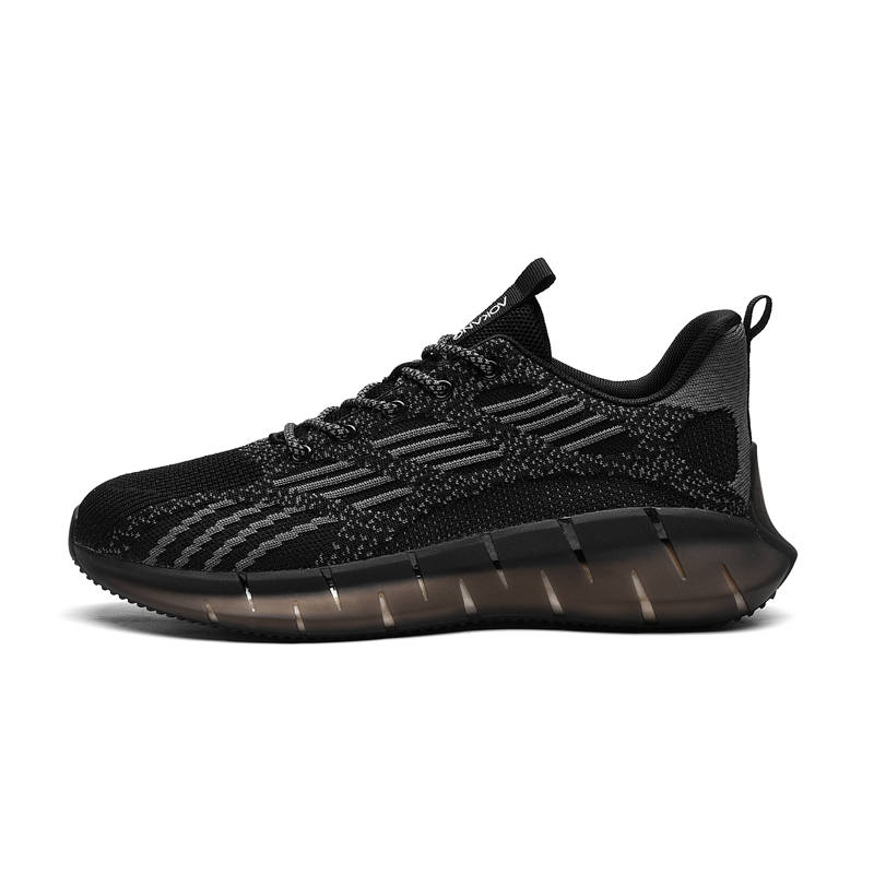 AOKANG Casual Shoes Men's Low Top Black Gray