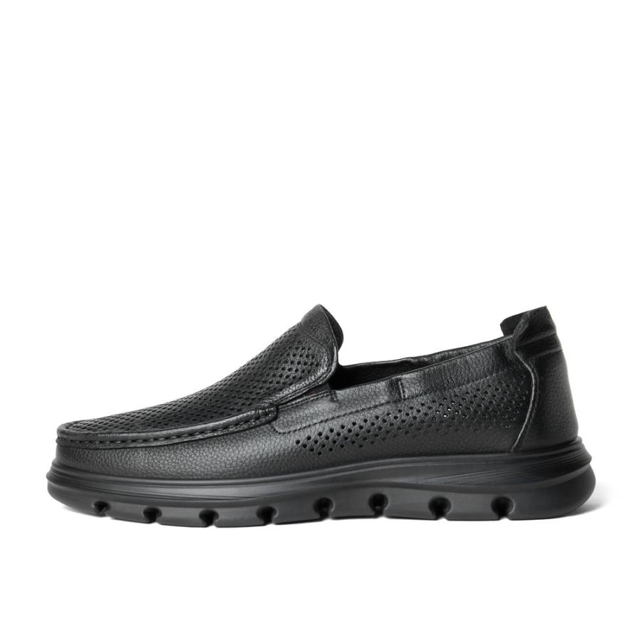 BELLE Sheepskin Casual Shoes Men's Black