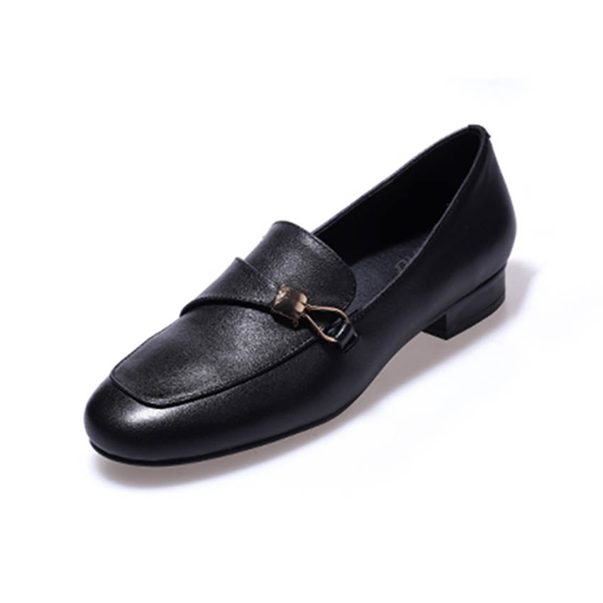 Devanro Devanro Top Grain Cow Leather Loafers 2.0cm Women's