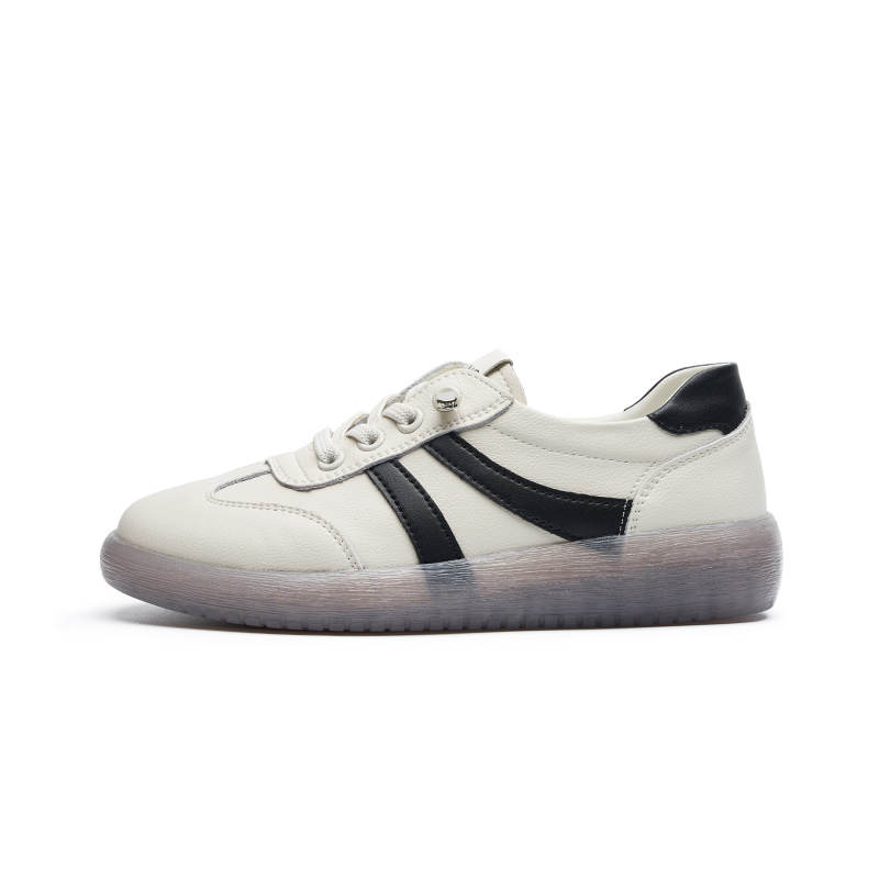 AOKANG Cow Split Leather Low top Skateboard Shoes Women's