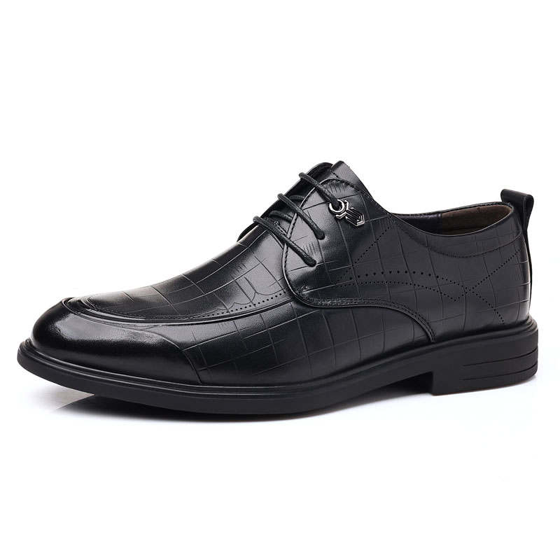 KAQIAODI Dress Shoes Men's Low Top Black, Brown