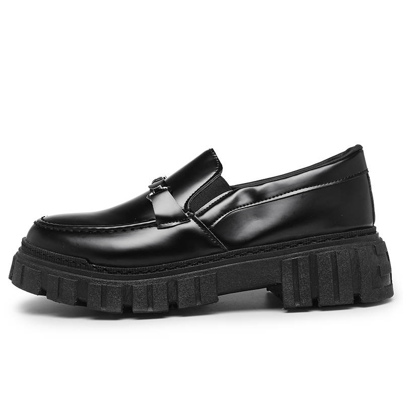 GONGNIUMEILI Pu Casual Shoes Men's Black